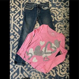 Girl’s Free Planet Jeans and Justice Top